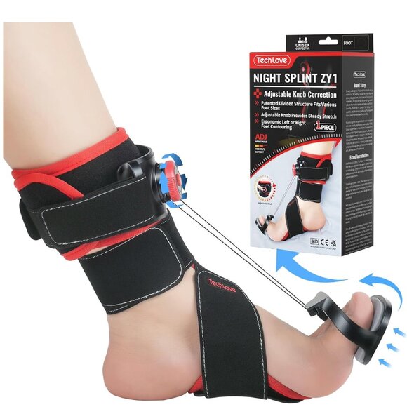 Tech Love Other - Tech Love Plantar Fasciitis Night Splint - Patented Plantar Fasciitis Brace,